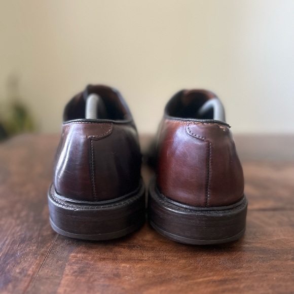Allen Edmonds Leeds Shell Cordovan Brown Leather Derby Shoe 9591 SZ 10.5D - Picture 5 of 5